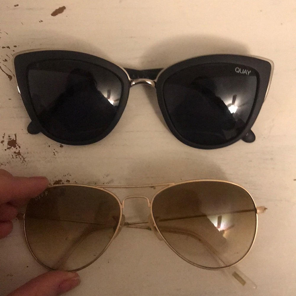 Diff Aviators & Quay Sunglasses